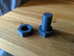 Simple nut & bolt - M16