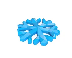 Snowflake Ornament (Low Poly)