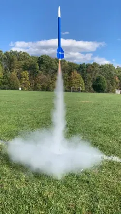 Split Fin Model Rocket