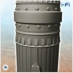 Supply rocket with spire (1) - Future Sci-Fi SF Infinity Terrain Tabletop Scifi