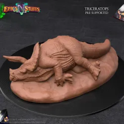 Triceratops DnD Diorama - Pre-Supported