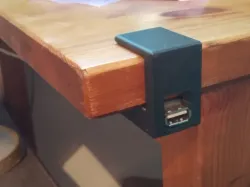 USB holder for 25mm table desk