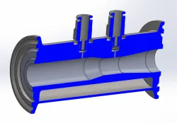 Venturi pipe for flow measurements