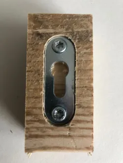 Woodworking jig for lens head fittings 