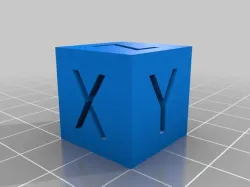 XYZ and O 20mm Cube