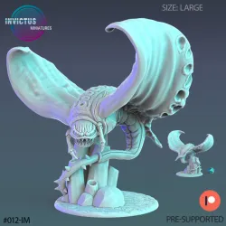 Alien Stingray Set / Space Moth / Caterpillar Larva & Cocoon / Invasion Army / Cyberpunk / Sci-Fi Encounter