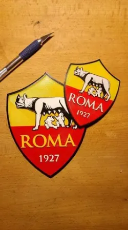 AS Roma shield - multicolors