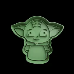 BABY YODA COOKIE CUTTER FREE