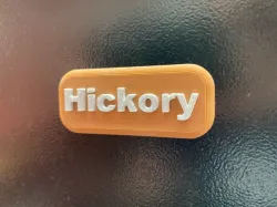 BBQ pellets tag - Hickory