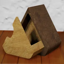 BOOK TRIANGLE / BOOK DISPLAY /BOOK MARK / BOOKSHELF DISPLAY /BOOK STAND / WOODEN BOOK TRIANGLE