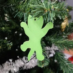 Cat christmas tree ornament 2/3