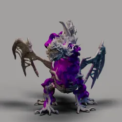 Death Knight riding Death Dragon