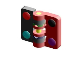 Detent plastic hinges