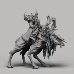 Evil Santa riding Undead Elk