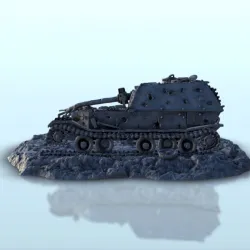Ferdinand tank carcass - Germany Eastern Western Front Normandy Stalingrad Berlin Bulge WWII