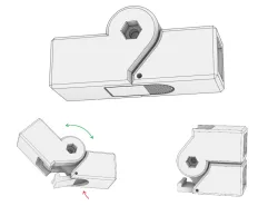 Foldable 25x25 Aluminum Profile Connector