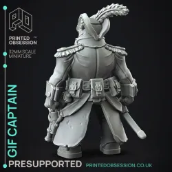 Giff Captain - Space Adventures - Weird Shores - PRESUPPORTED - 32mm scale