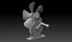 Hand-powered fan