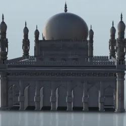 Indian temple with dome 14 - Medieval Asia Feudal Asian Traditionnal Ninja Oriental