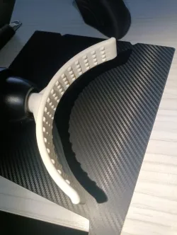 Massage gun attachment for leg or shoulder