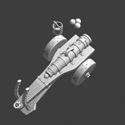 Medieval adjustable Bombard