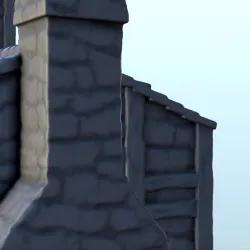 Medieval tower building with canopy and chimney (13) - Pirate Jungle Island Beach Piracy Caribbean Medieval
