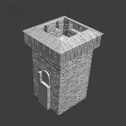 Medieval Wall Tower - With Hoarding