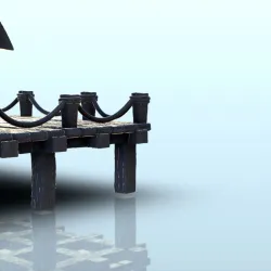 Medieval wooden pirate harbor building with floors (4) - Pirate Jungle Island Beach Piracy Caribbean Medieval
