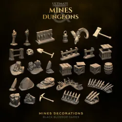 Mines Decorations & Terrain :: Black Blossom Games