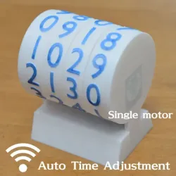 Minimal Mechanical Digital Clock with Network Time Acquisition
