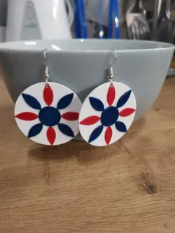 náušnice štýl mandala