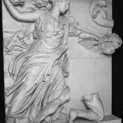 Panel from the Pergamon Altar's North Frieze (Nyx)