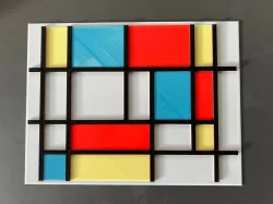Piet Mondriaan Painting. Dutch Design. Solid Version.