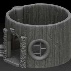 Sea Tortle - Small Round Hut