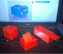 Slide Top Rabbet Box (Customizer for 3D Printers and CNC)