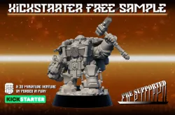 Space Dwarven Prospector Captain - By Forged in Fury Minis