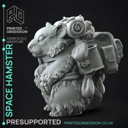 Space Hamster - Pack Animal - Weird Shores - PRESUPPORTED - 32mm Scale