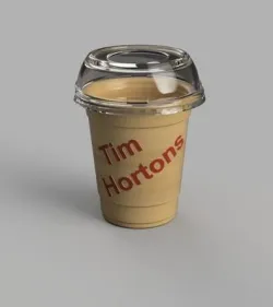 Tim Hortons iced cap cup