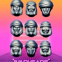 Turbans for everyone! Desert Warriors! - Sand combat specialists! [30 heads]