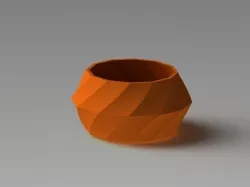 Twisted Dodeca Pot