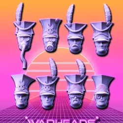 Uhlan Cavalry Heads! Charge! (24 heads)