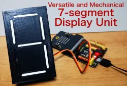 Versatile and mechanical 7-segment display unit