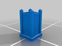 Vinyl fence pen holder