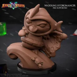 Waddling Hydromancer Miniature - Pre-Supported