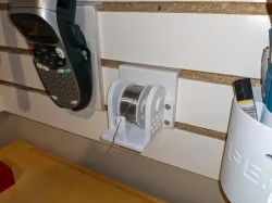 Wall or Slat Wall Mounted Solder Holder