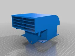 120mm fan square Airflow funnel for sim rig for aluminium profile