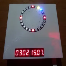 24 Stunden Uhr unter Verwendung eines 24-LED-Neopixel-Rings