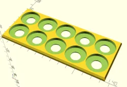 25mm round base movement trays