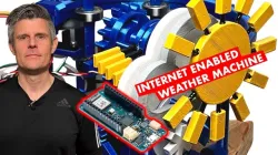 3D Printed Weather Contraption using Arduino Wifi