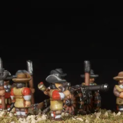 6-15mm 17th Century Pike & Shotte Artillery Crew & Culverin (TYW/ECW) & Blender File P&S-2